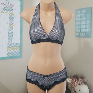 Black And White bikini style lingerie